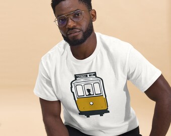 Lisbon Tram print, Unisex classic tee