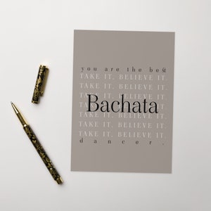 Grußkarte, Best Bachata Tänzerin