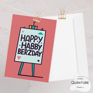 Biglietto d'auguri Habby Berzday, stile arabo, auguri di buon compleanno