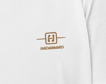 Hadamard gate design, Quantum gate, Unisex organic cotton t-shirt, physics, golden