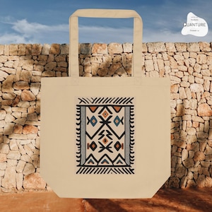 Berber Carpet Eco Tote Bag, Amazigh, Kabyle