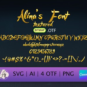 Arabian Nights Color Font (Magic Lamp Tale Script OTF, SVG, PNG)