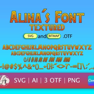 Dinosaur Color Schriftart (Prehistoric Adventure Script OTF, SVG, PNG)