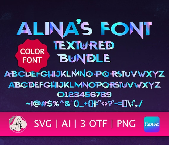 KPDH Color Font (fantasy Typography OTF, SVG, Png) - Etsy Israel
