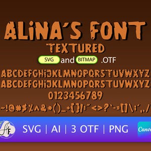Stone Age Color Font (Caveman Script OTF, SVG, PNG)