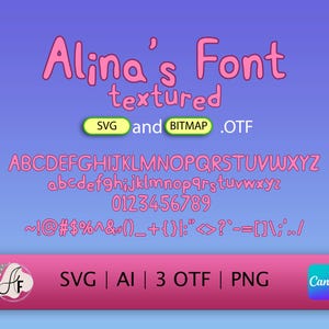 Fuente Pink Piggy / Fuente Piggy Textured / Fuente Oink / Fuente Pig Family / SVG / AI / OTF / Script Pink Farm / Script Playful Pig / Descarga instantánea