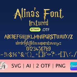 Wizard Color Font (Wizard’s School Typography OTF, SVG, PNG)