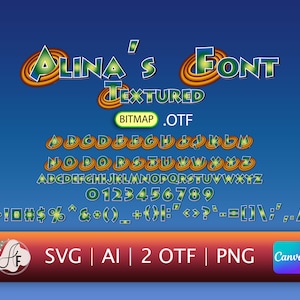 Fuente Cosmic Color (tipografía galáctica en formatos OTF, SVG y PNG)