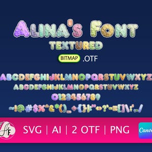 Fuente de Monstruo Travieso / Fuente manuscrita divertida / Letras de criatura caprichosa / Tipografía espeluznante y tierna / SVG / AI / OTF / Descarga instantánea
