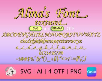 Golden Ladies Color Font (Vintage Glamour Typeface OTF, SVG, PNG)