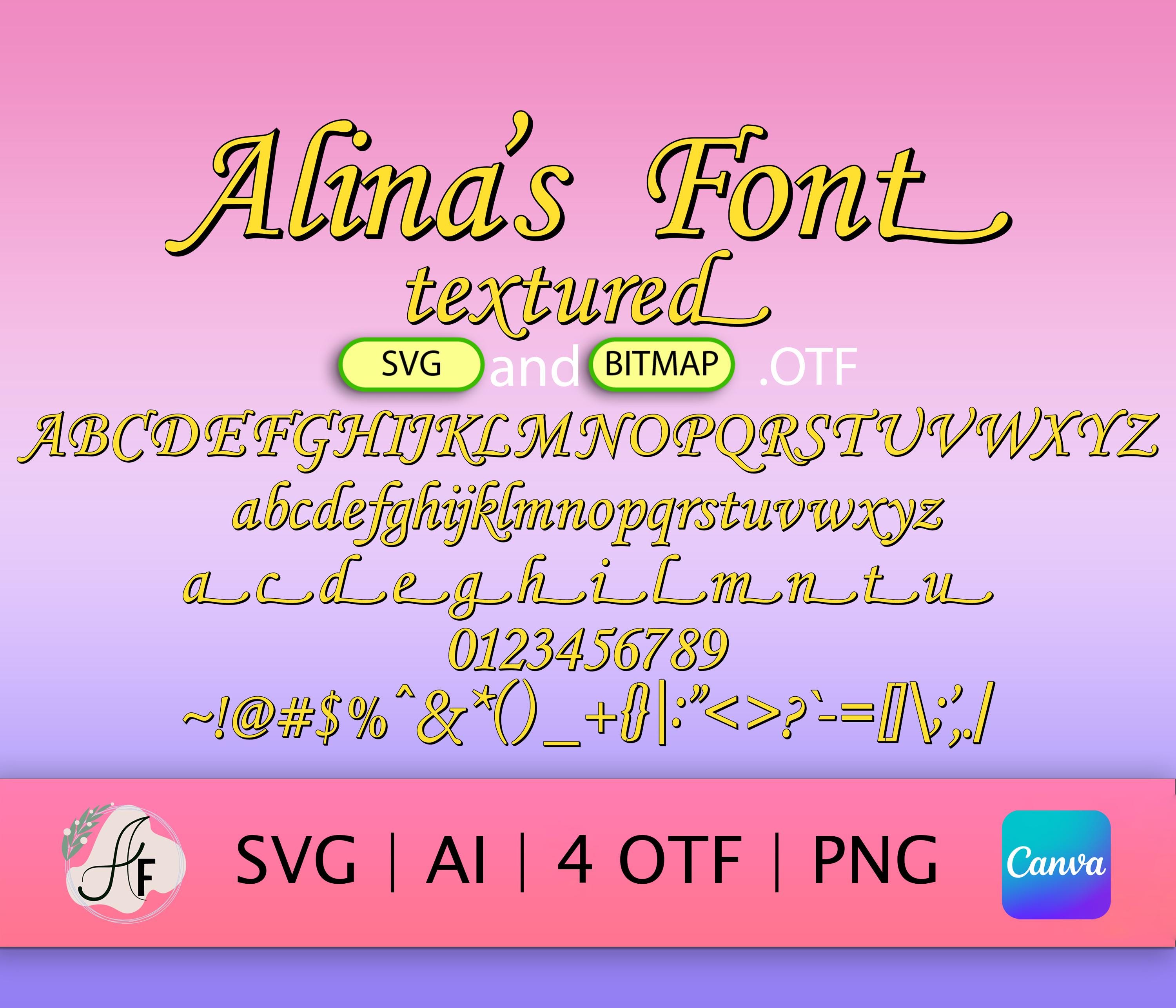 Meisje lettertype - Etsy België, image size:3000x2571