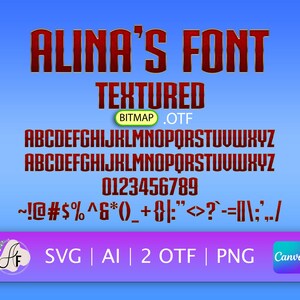Fonte Metallic Hero Color (tipo de letra Avengers OTF, SVG, PNG)