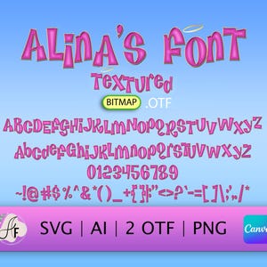 Y2K Fashion Color Font (Glamorous Typeface OTF, SVG, PNG)