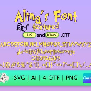 Police couleur Fairy Wish (police magique OTF, SVG, PNG)