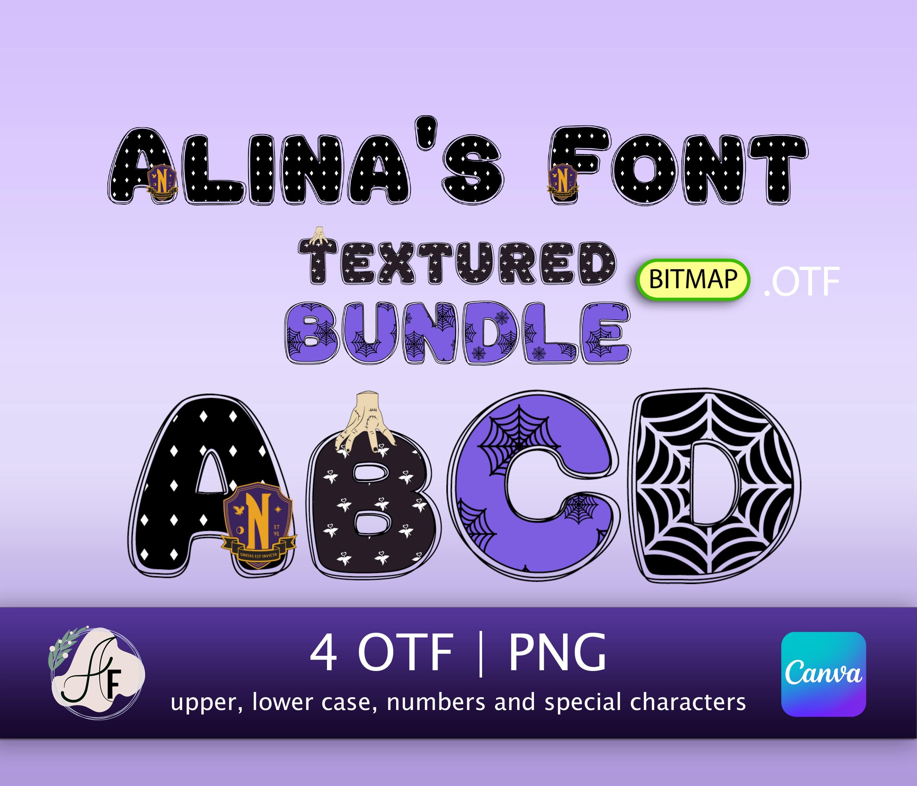 Wednesday addams alphabet - Etsy 日本