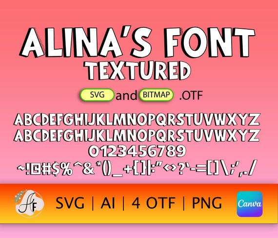 Family Fun Color Font (cartoon Kids Typeface OTF, SVG, PNG