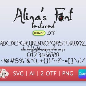 Fonte de cor Gothic Fairytale (Script OTF, SVG, PNG com olhos de botão místicos)