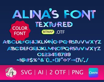Idol Hunter Color Font | Kpop Gothic Display Typeface | Dark Fantasy Music Letters | Demon-Inspired Script | SVG | AI | OTF | Instant Downlo