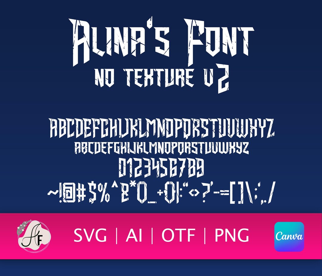 Devilish Gothic Font (infernal Typeface OTF, SVG, PNG) - Etsy