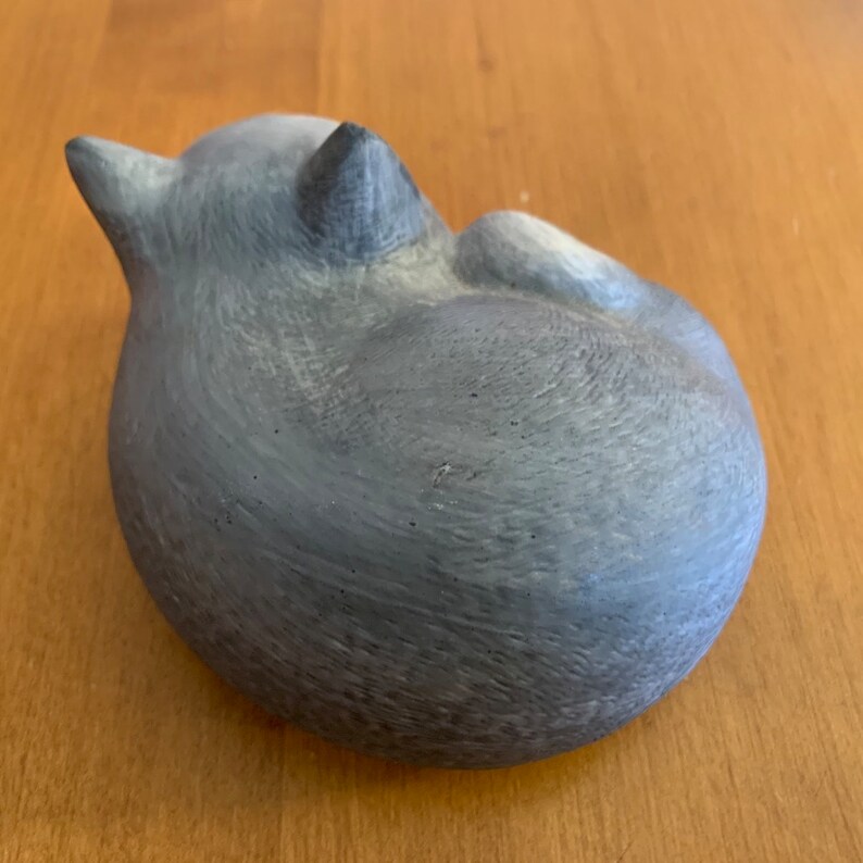 Vintage Cat Figurine Music Box Mann Cat Music Box Smiling Etsy