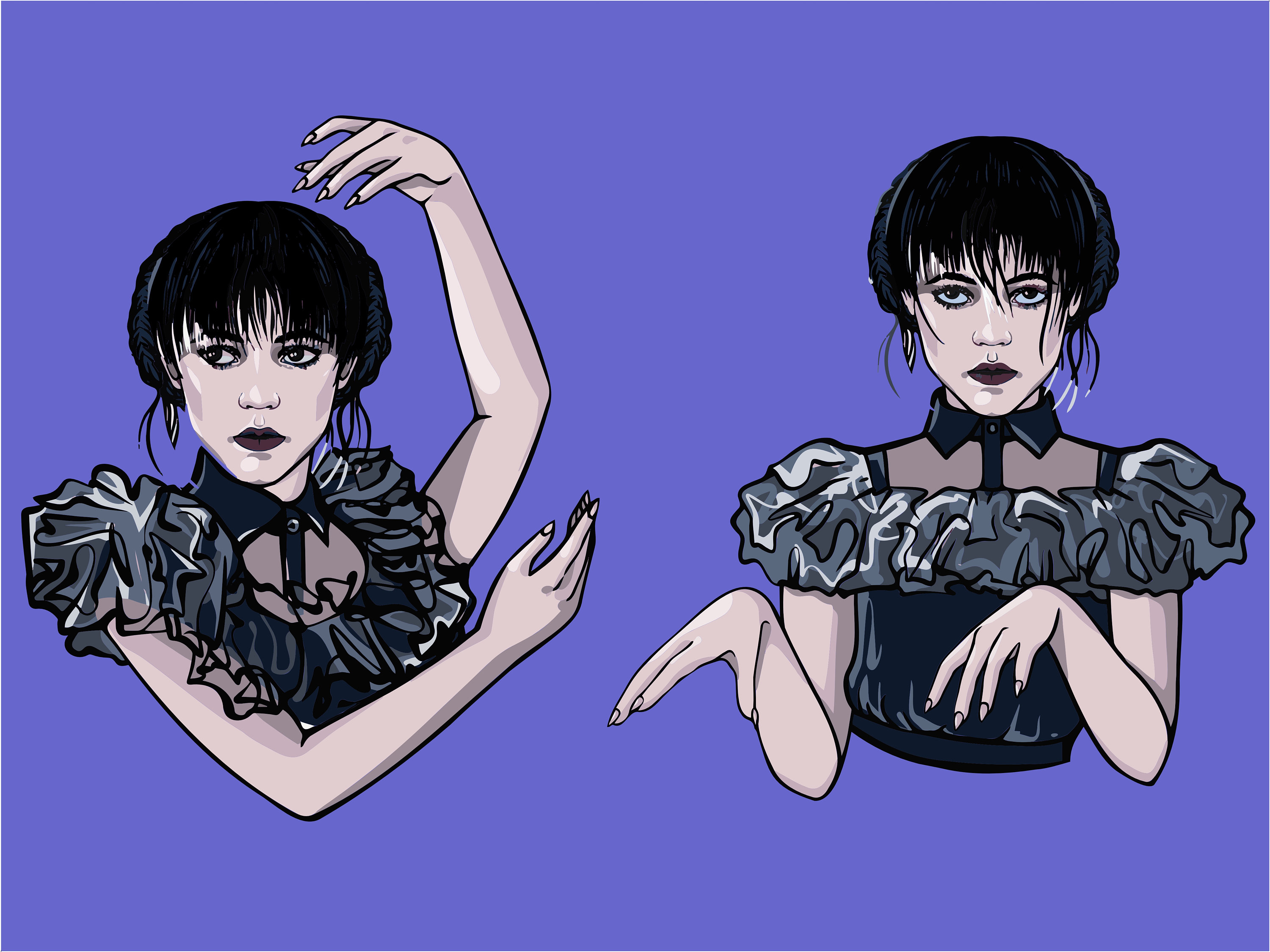 Wednesday Addams Dance Svg Png Jenna Ortega Addams Family Etsy