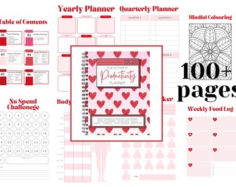 Comprehensive Productivity Planner -Printable PDF - Financial Tracking- Household Management - Self-care- Goal Planning -Maximize Your Goals