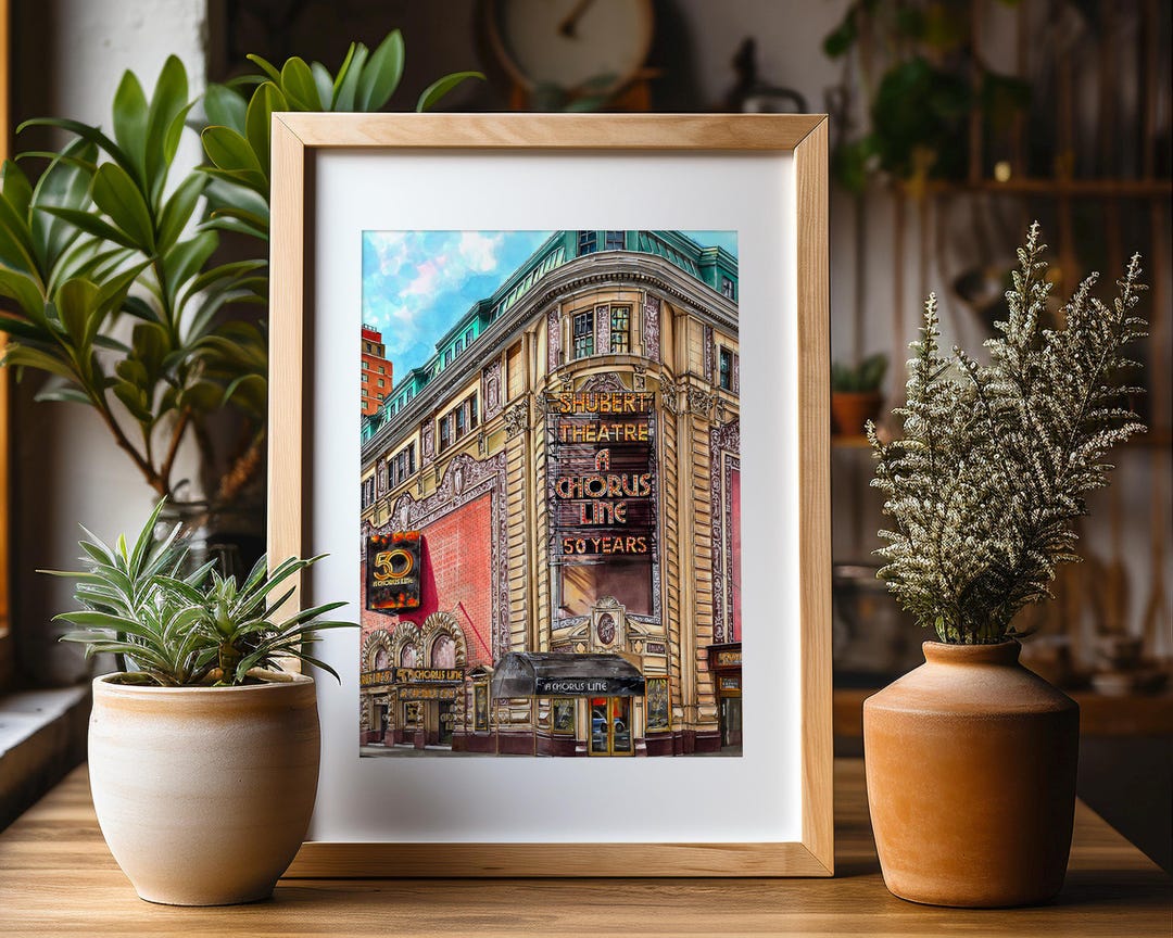 【アート】A CHORUS LINE SHUBERT THEATRE Premium Art Print | Shubert Theatre | A Chorus Line | 50th