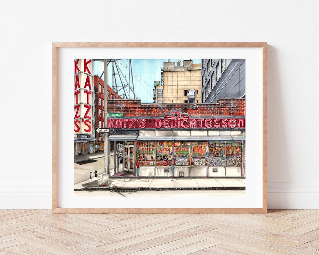 Premium Art Print Katz's Delicatessen Lower East Side East Village