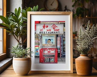 Premium Art Print | Wo Hop 17 | Chinatown | NYC Illustration | Storefront | Home Decor | Wall Art | Housewarming Gifts