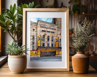 Premium Art Print | Trafalgar Theatre | Oh Mary ! | West End Play | London Illustration | Cole Escola | Storefront Drawing | Gift Idea