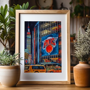 Premium Art Print | Madison Square Garden | MSG | The Knicks | NBA Finals 2026 | Basketball Fan | NYC Illustration | Penn Station | Gifts