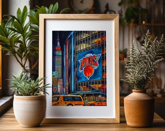 Premium Art Print | Madison Square Garden | MSG | The Knicks | NBA Finals 2026 | Basketnball Fan | NYC Illustration | Penn Station | Gifts