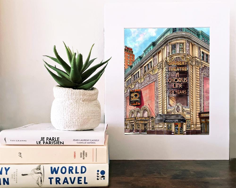 Premium Art Print | Shubert Theatre | A Chorus Line | 50th