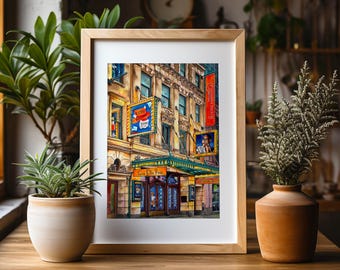 Premium Art Print | Hudson Theatre | Every Brilliant Thing | Tracee Ellis Ross | Broadway | NYC Illustration | Storefront Drawing | Gifts