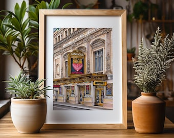 Premium Art Print | Longacre Theatre | Dead Outlaw | Broadway Musical | NYC Illustration | Storefront Drawing | Gift Idea