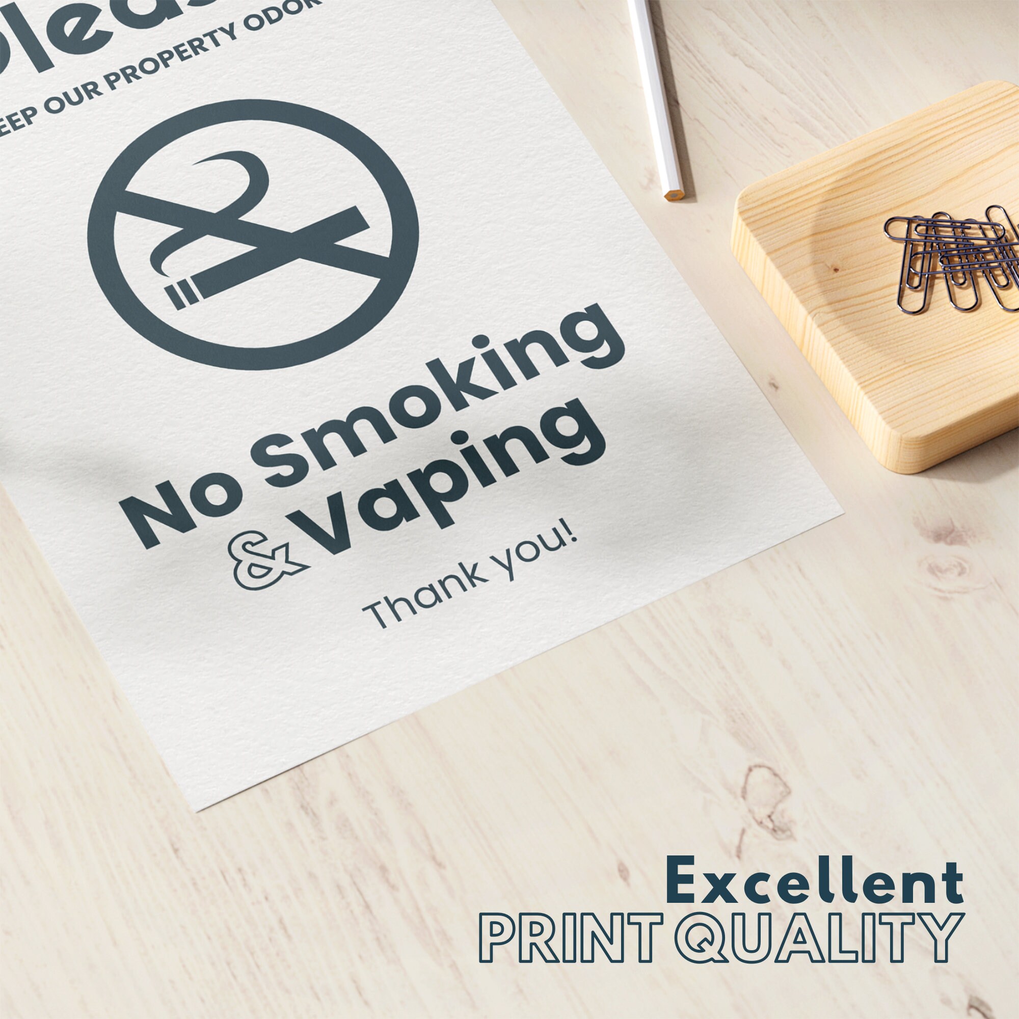 No Smoking Sign Template No Smoking Airbnb Vacation Rental Etsy