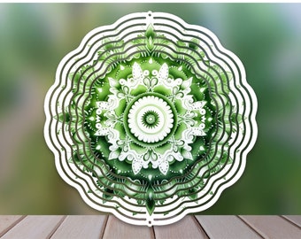 Kaleidoscope Wind Spinner PNG Bundle Neon Spinner Sublimation Design