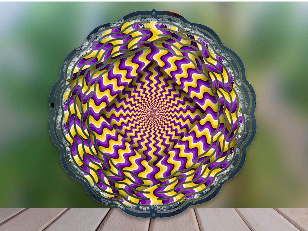 Wind Spinner Sublimation Design, Optical Illusion Windspinner PNG for Sublimation, Optical