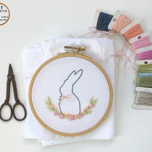 Embroidery bunny pattern PDF