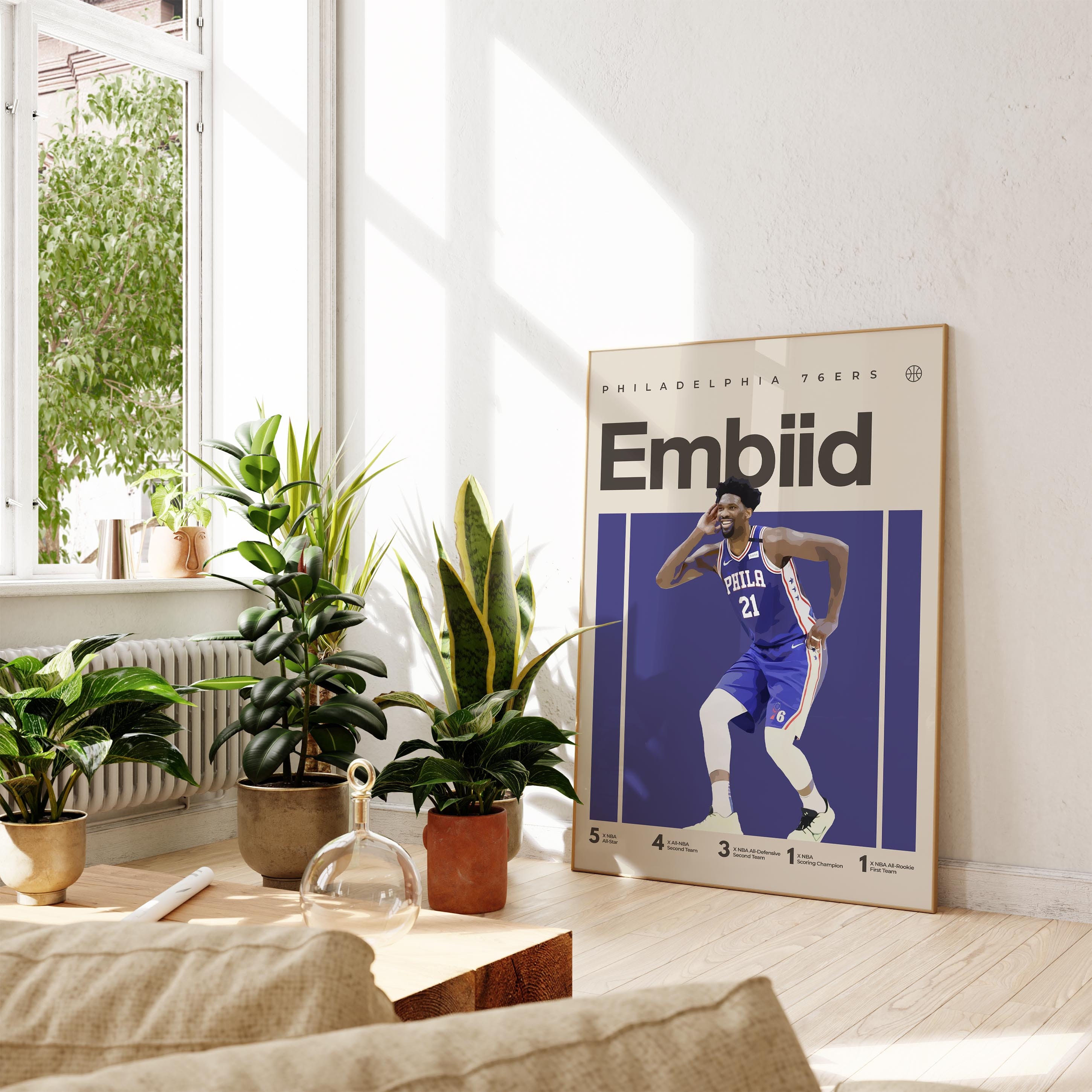 OLIMY Joel Embiid Poster for Walls Paper 76ers Basketball Canvas Art Prints  Dunk Inspirational Posters Unframe-style 12x18inch(30x45cm)