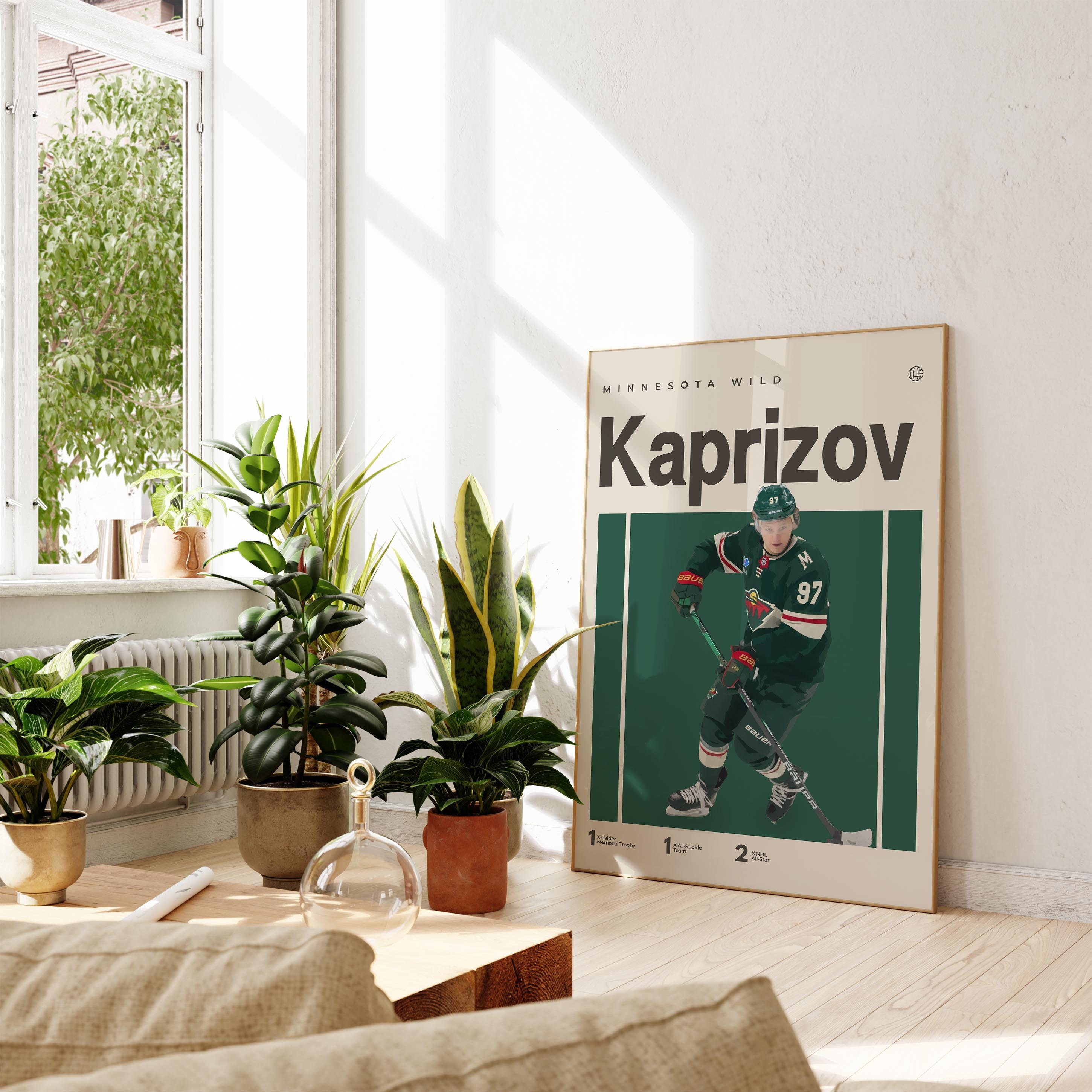 Minnesota Wild: Kirill Kaprizov 2021 - NHL Removable Wall Adhesive Wall Decal XL