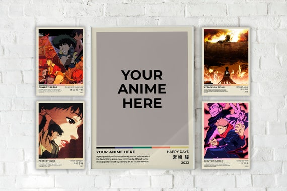 Anime Posters Custom Anime Poster Album Print Music - Etsy Anime Posters Custom Anime Poster Album Print Music - Etsy