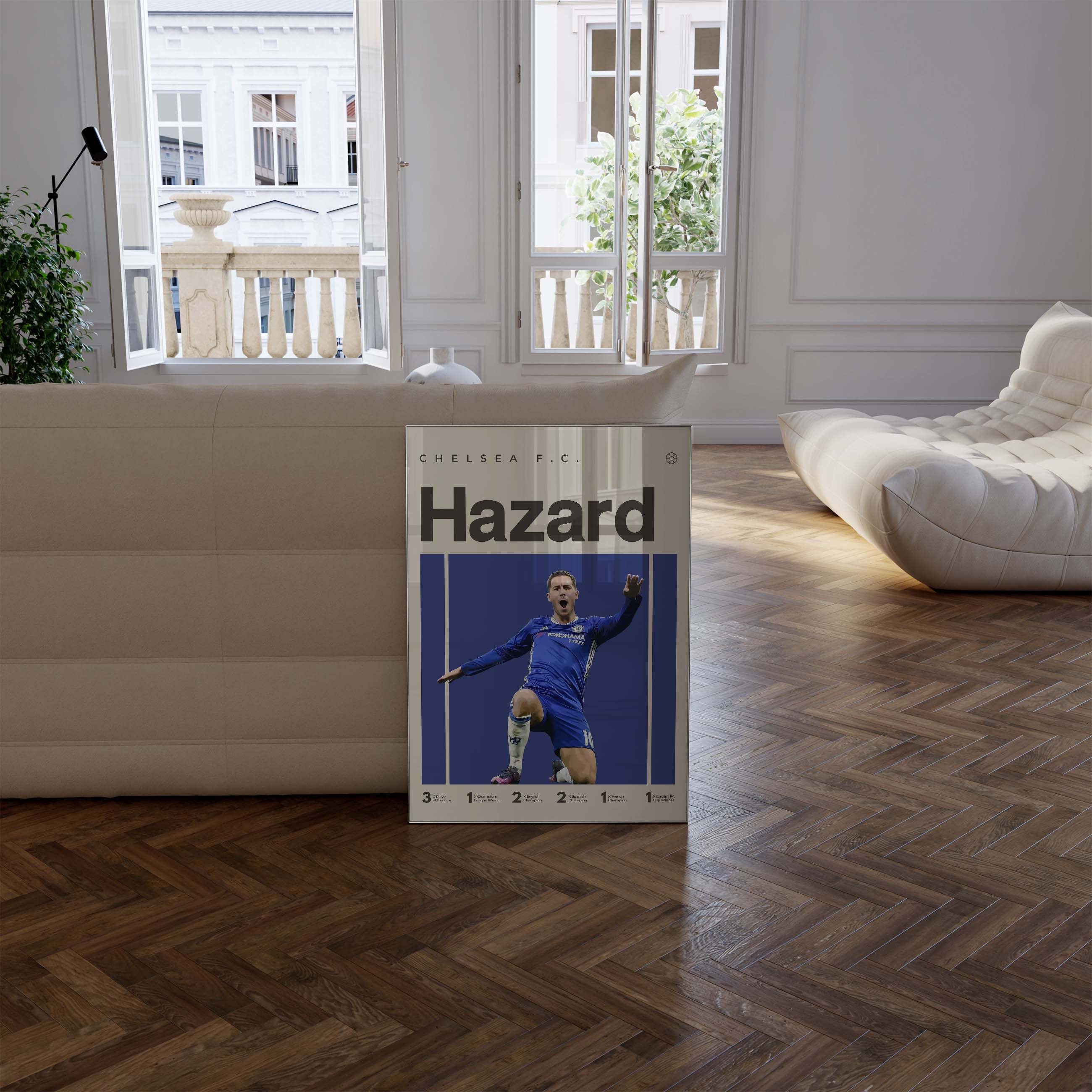 Discover アザール エデンアザール ポスター プリント 家 装飾 飾り 壁掛け 部屋 アート MFエデン・アザール Eden Hazard サッカー 選手