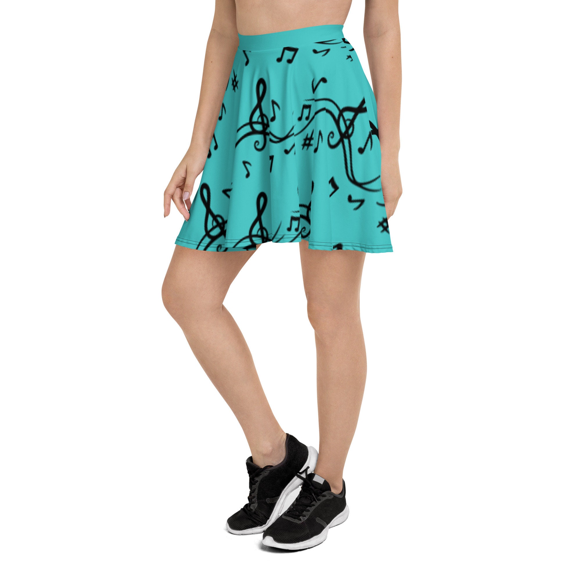 Music Nout Skater Skirt, Women's Skater Skirt