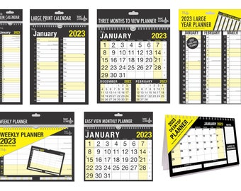 2023 Calendar Slim Month to View Weekly Planner Wall & Desk - Etsy