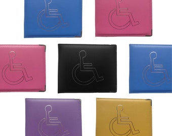 Disabled Blue Badge Holder Made of PU Leather Disabled Parking Permit Cover