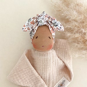 First doll Clara cuddly cloth doll Waldorf style doll Security blanket image 1