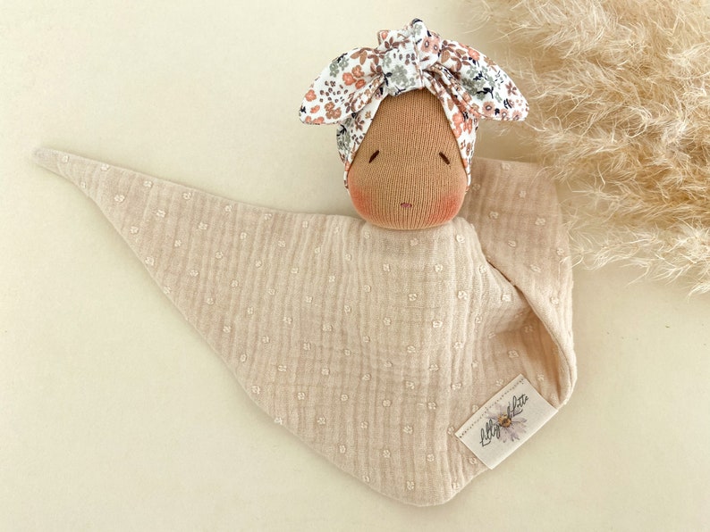 First doll Clara cuddly cloth doll Waldorf style doll Security blanket image 2