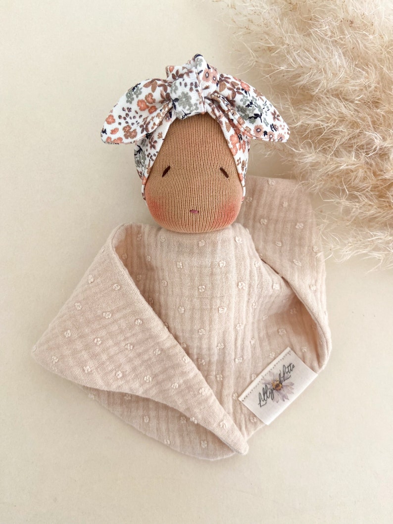 First doll Clara cuddly cloth doll Waldorf style doll Security blanket image 1