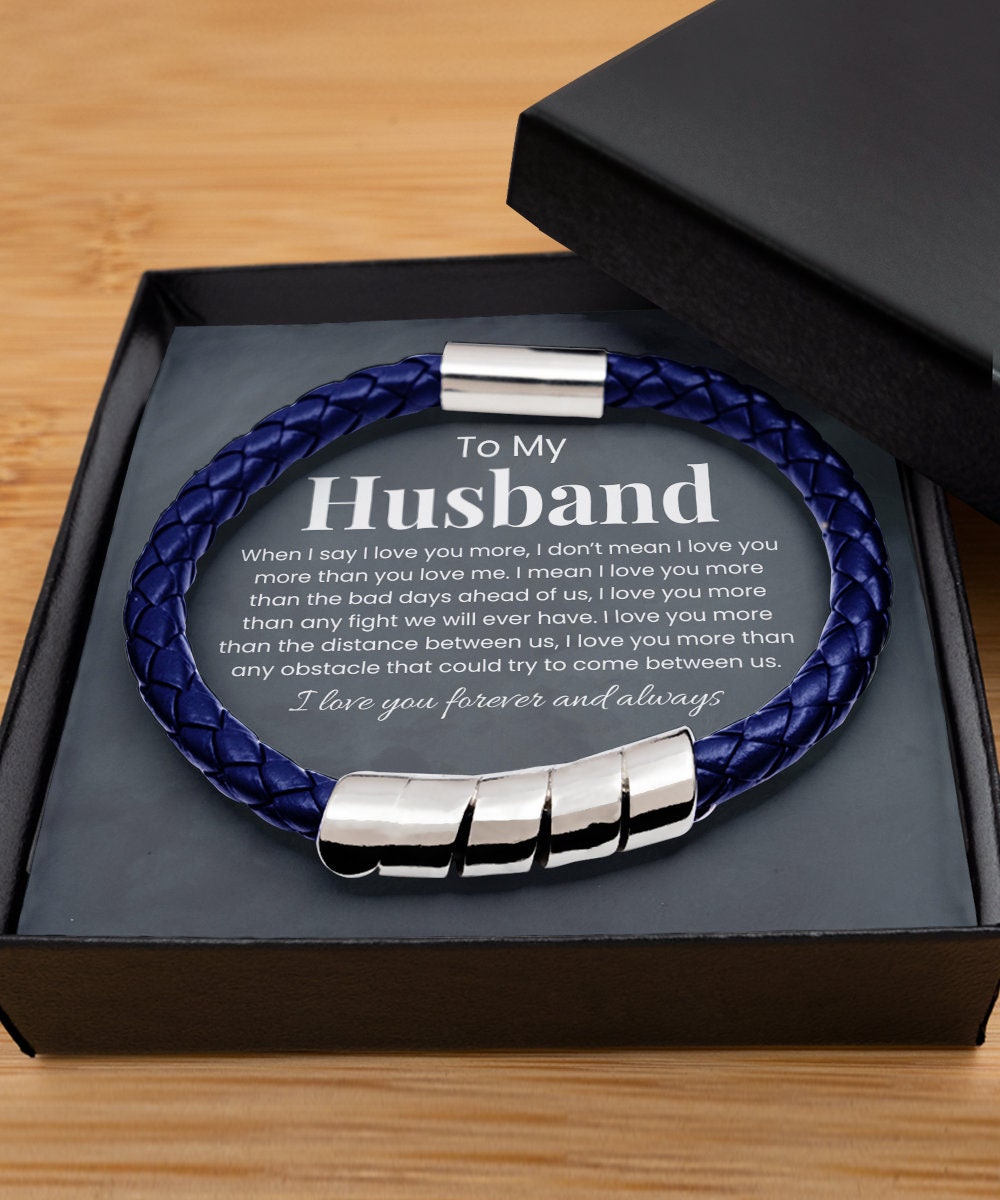 To My Husband Bracelet, Birthday Gift for Husband, Father